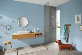 Душевая стойка Hansgrohe Croma E Showerpipe 280 1jet с верхним и ручным душем хром 27630000