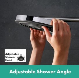 Душова стійка Hansgrohe Pulsify S Puro Showerpipe 260 1jet EcoSmart з термостатом хром 24232000