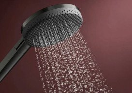 Душова стійка Hansgrohe Raindance Alive Q 34х21 см 1jet із термостатом ShowerSelect Comfort чорний матовий 24580670