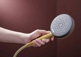 Душова стійка Hansgrohe Raindance Alive S 300 1jet із термостатом ShowerSelect Comfort бронза 24582140