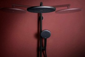 Душова стійка Hansgrohe Raindance Alive S Puro 300 1jet із термостатом чорний матовий 24592670