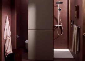 Душова стійка Hansgrohe Raindance Alive S Puro 300 1jet із термостатом білий матовий 24592700
