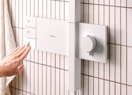 Душова стійка Hansgrohe Raindance Alive S 300 2jet із термостатом білий матовий 24595700