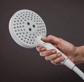 Душевая стойка Hansgrohe Raindance S 240 1jet EcoSmart+ с термостатом белый матовый 28825700