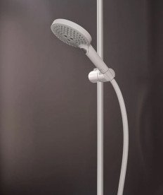 Душевая стойка Hansgrohe Raindance S 240 1jet EcoSmart+ с термостатом белый матовый 28825700