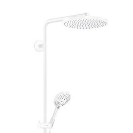 Душевая стойка Hansgrohe Raindance S 240 1jet EcoSmart+ с термостатом белый матовый 28825700