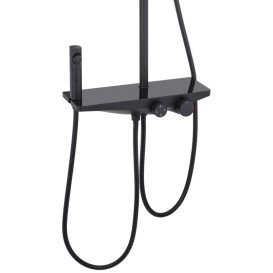 Душова стійка Kroner KRP Armada-SCH066 із змішувачем та душовим гарнітуром чорний CV033873