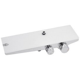 Душова стійка Kroner KRP Armada-W066 із змішувачем та душовим гарнітуром хром/білий CV033879