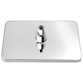 Душевая стойка Kroner KRP Armada-W066 со смесителем и душевым гарнитуром хром/белый CV033879