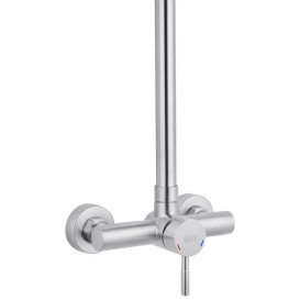 Душова стійка Kroner KRP Edelstahl Klassisch-ESG062 із змішувачем нержавіюча сталь CV029549