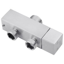 Душова стійка Kroner KRP Edelstahl Kubus-ESG231 з душовим гарнітуром нержавіюча сталь CV029977