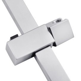 Душова стійка Kroner KRP Edelstahl Kubus-ESG231 з душовим гарнітуром нержавіюча сталь CV029977