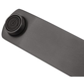 Душевая стойка Kroner KRP Edelstahl Kubus-PVD063 со смесителем и душевым гарнитуром нержавеющая сталь графит CV035906