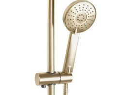 Душова стійка Rea Bliss із термостатом матове золото REA-P8413