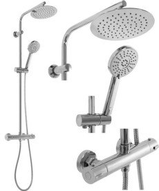 Душова стійка Rea Bliss з термостатом хром REA-P8805