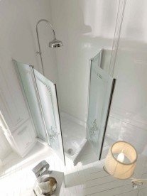 Душова стійка з верхнім душем Kerasan Retro Ø20 см хром 7397K0