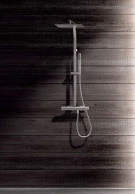 Душевая стойка Tres Project-Tres термостатическая c верхним и ручным душем хром 21139501