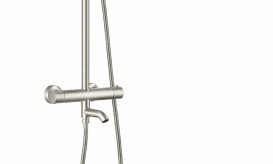 Душевая стойка VBI Milano с термостатом и душевым гарнитуром никель VBI-050111NI
