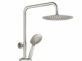 Душевая стойка VBI Milano с термостатом и душевым гарнитуром никель VBI-050111NI