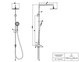 Душевая стойка Villeroy & Boch Universal Showers хром TVS00001000061