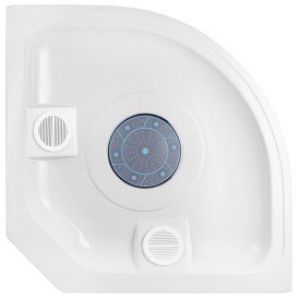 Душевой бокс Kroner KRP ArmadaWDCTF9090 90х90 см профиль сатин рифленное стекло CV031575