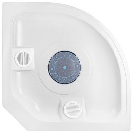 Душовий бокс Kroner KRP EnzoSDCTG9090 90х90 см профіль сатин тоноване сіре скло CV031572