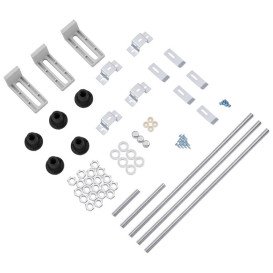 Душовий бокс Kroner KRP EnzoWDCTF9090 90х90 см профіль сатин тоноване сіре скло CV029572