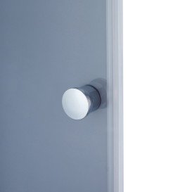 Душовий бокс Kroner KRP EnzoWDCTF9090 90х90 см профіль сатин тоноване сіре скло CV029572