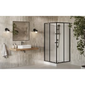 Душовий бокс Ravak X-Point Slim BOXSRV2-90 90х90 см профіль чорний скло transparent X8F277C11Z1F