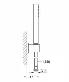 Душовий гарнітур Grohe Euphoria Cube хром 27702000