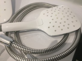 Душевой гарнитур Ravak Termo 300 TE 092.00/150 с верхним и ручным душем и термостатическим смесителем с изливом хром/белый X070098