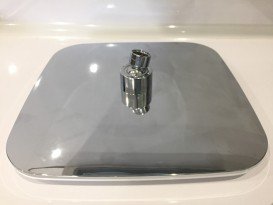 Душевой гарнитур Ravak Termo 300 TE 092.00/150 с верхним и ручным душем и термостатическим смесителем с изливом хром/белый X070098