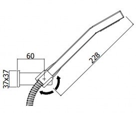 Душевой гарнитур с настенным держателем Paffoni Elle хром ZDUP 058 CR