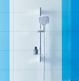 Душовий гарнітур зі штангою Grohe Rainshower Smartactive Cube 130 3 типи струменя хром 26583000