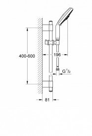 Душовий набір Grohe Rainshower Cosmopolitan 160 хром 28758001