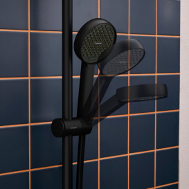 Душовий набір Hansgrohe Activera S 95 2 режими EcoSmart зі штаною 65 см чорний матовий 28044670
