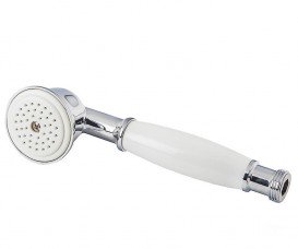 Душовий набір з настінним тримачем Emmevi Deco-Tiffany білий BIO110