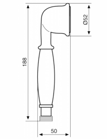 Душевой набор с настенным держателем Emmevi Deco-Tiffany черный матовый NEO110