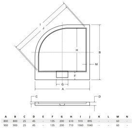 Душевой поддон Besco Axim Ultraslim 80х80 см акрил белый #BAX-80-NR