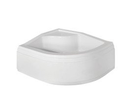 Душовий піддон Besco Maxi 100x80 см L лівий акрил білий BAM-100-NL