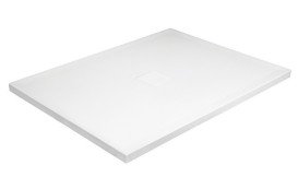 Душовий піддон Besco Nox UltraSlim 140х90 см Mineral DuraBe білий BMN140-90-BB