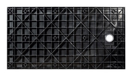 Душевой поддон Besco Vexo 140х90 см SMC черный BVB-140-90-P