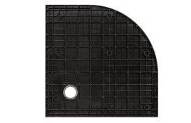 Душовий піддон Besco Vexo 90х90 см SMC чорний мармур VMB-90-90-P