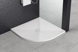 Душовий піддон чверть кола Kolpa San Lavolta 90 см R kerrock білий 561320