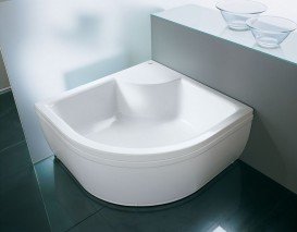 Душовий піддон чверть кола Kolpa San Dixie 90x90 см акрил білий 790070