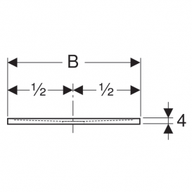 Душевой поддон Geberit Sestra 100x70 структура натурального камня графит 550.223.00.1