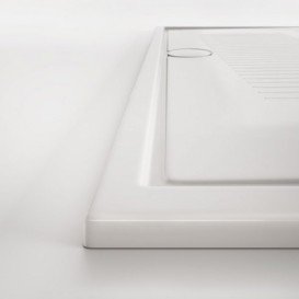 Душовий піддон Hatria LIF H3 100х70 см кераміка білий з сифоном PCY1W001