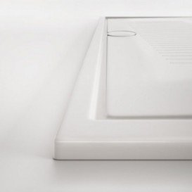 Душевой поддон Hatria LIF H3 Alchemy 140х70 см керамика белый матовый с сифоном PCY1ZW25