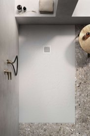 Душовий піддон Hatria Petra H3 Ardesia 140x70 см з сифоном кераміка цемент PA14007000710