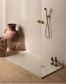 Душевой поддон Hatria Petra H3 Natural 140x70 см с сифоном керамика белый PN14007000100